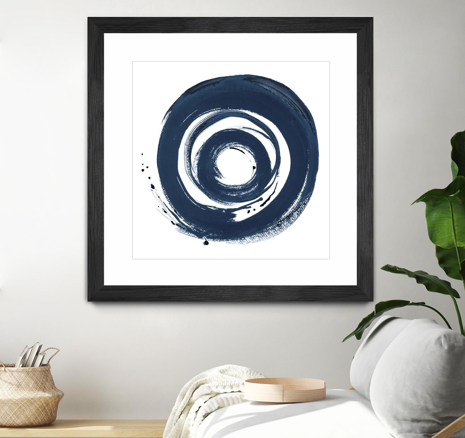 African Navy Circle Abstract by Patricia Pinto on GIANT ART - multi Abstract