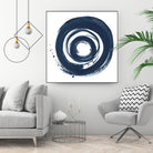 African Navy Circle Abstract by Patricia Pinto on GIANT ART - multi Abstract
