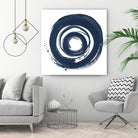 African Navy Circle Abstract by Patricia Pinto on GIANT ART - multi Abstract