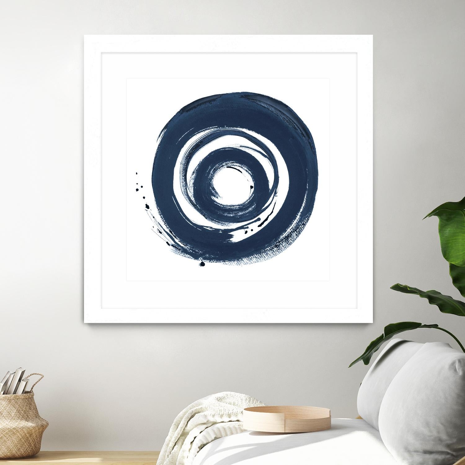 African Navy Circle Abstract by Patricia Pinto on GIANT ART - multi Abstract