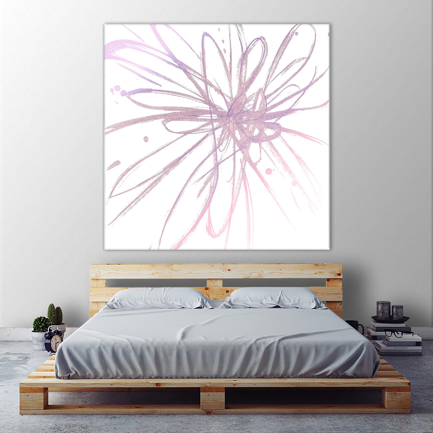 Pink Burst I by L. Hewitt on GIANT ART - multi abstract
