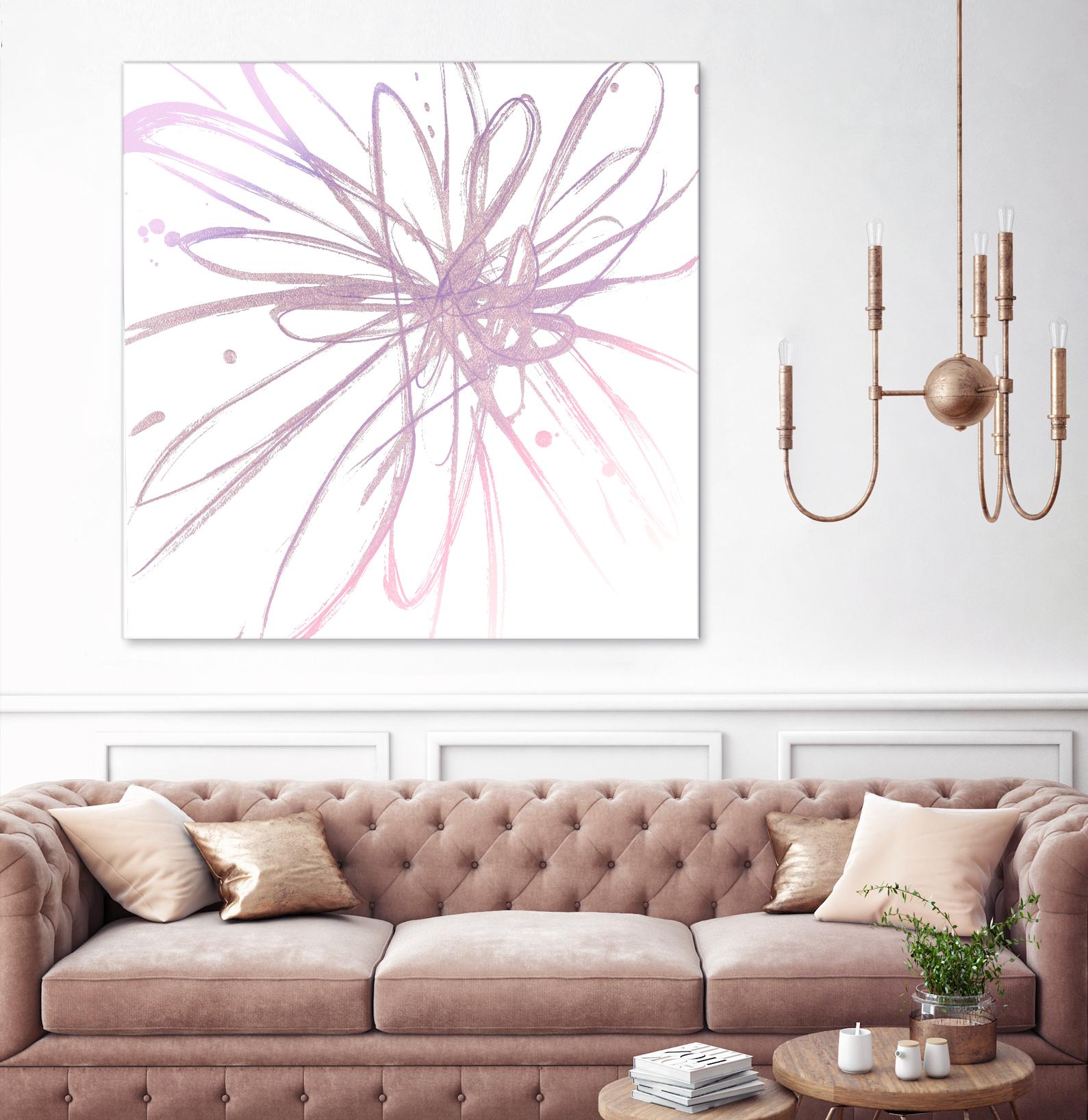 Pink Burst I by L. Hewitt on GIANT ART - multi abstract