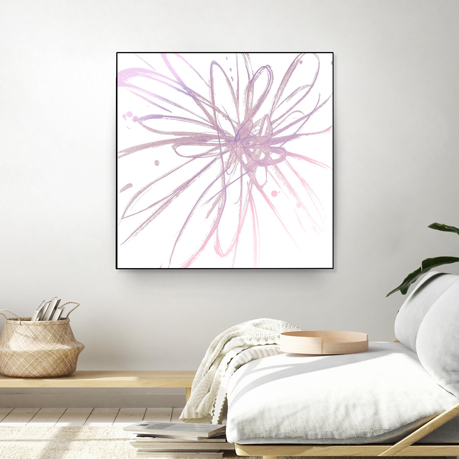 Pink Burst I by L. Hewitt on GIANT ART - multi abstract
