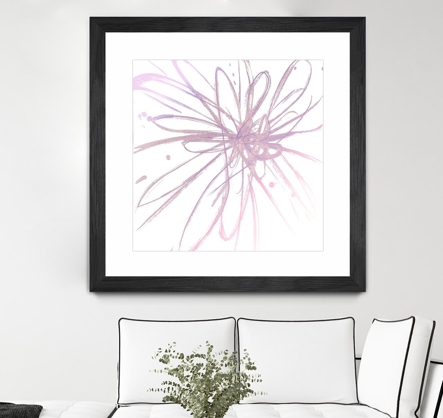 Pink Burst I by L. Hewitt on GIANT ART - multi abstract