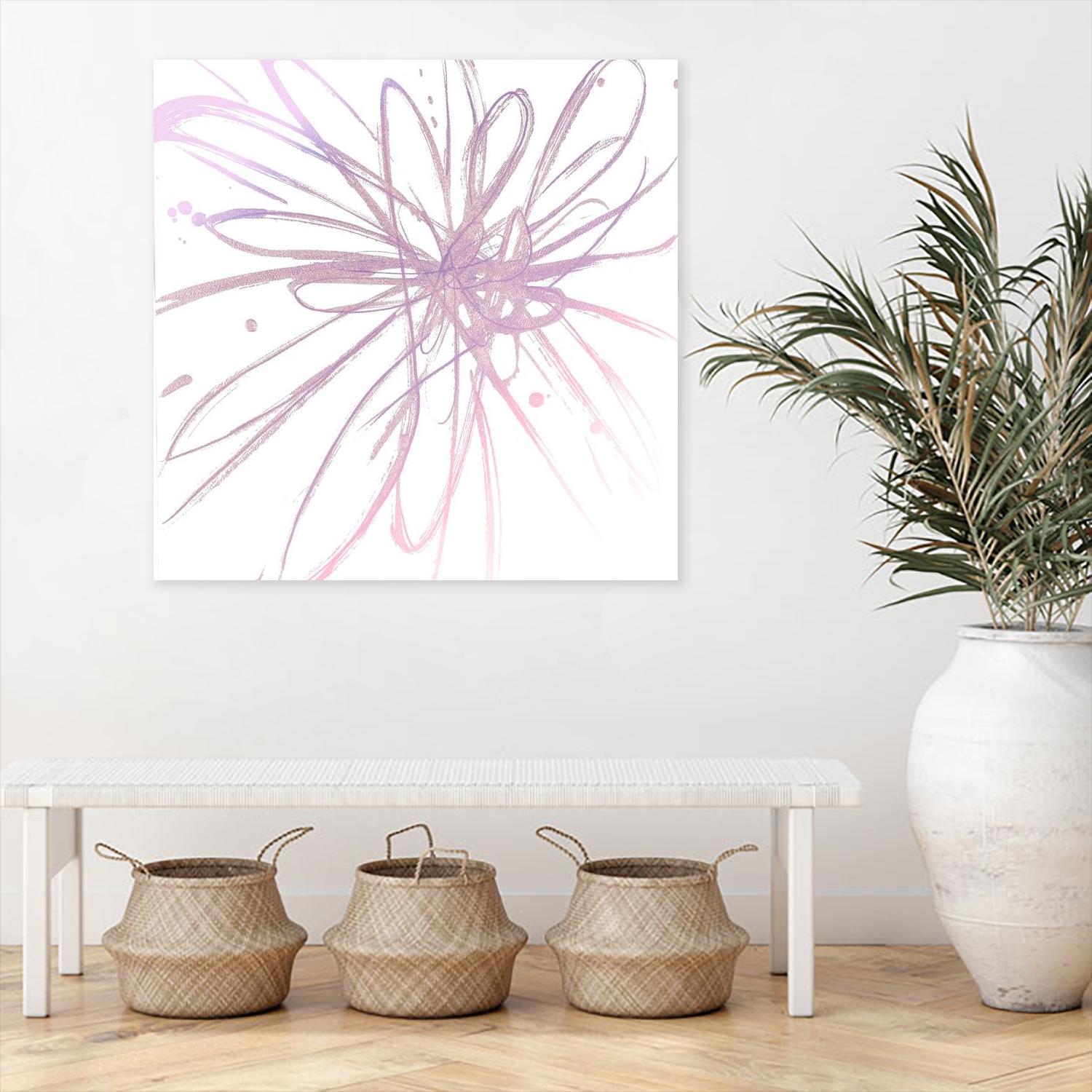 Pink Burst I by L. Hewitt on GIANT ART - multi abstract