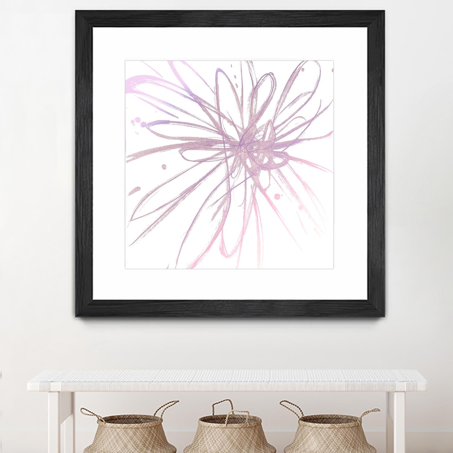 Pink Burst I by L. Hewitt on GIANT ART - multi abstract