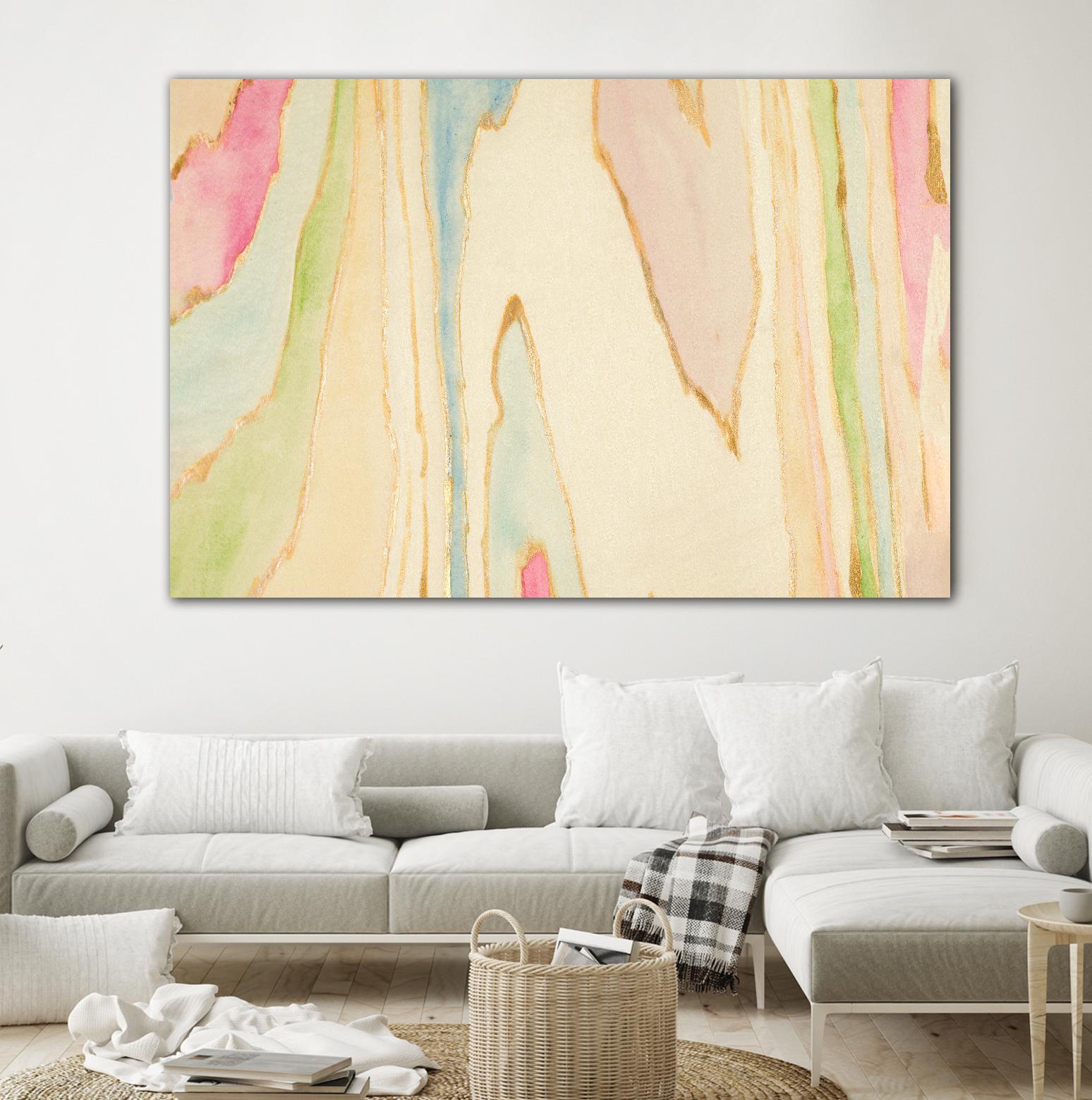 Against the Grain Abstract by Susan Bryant on GIANT ART - gold abstract