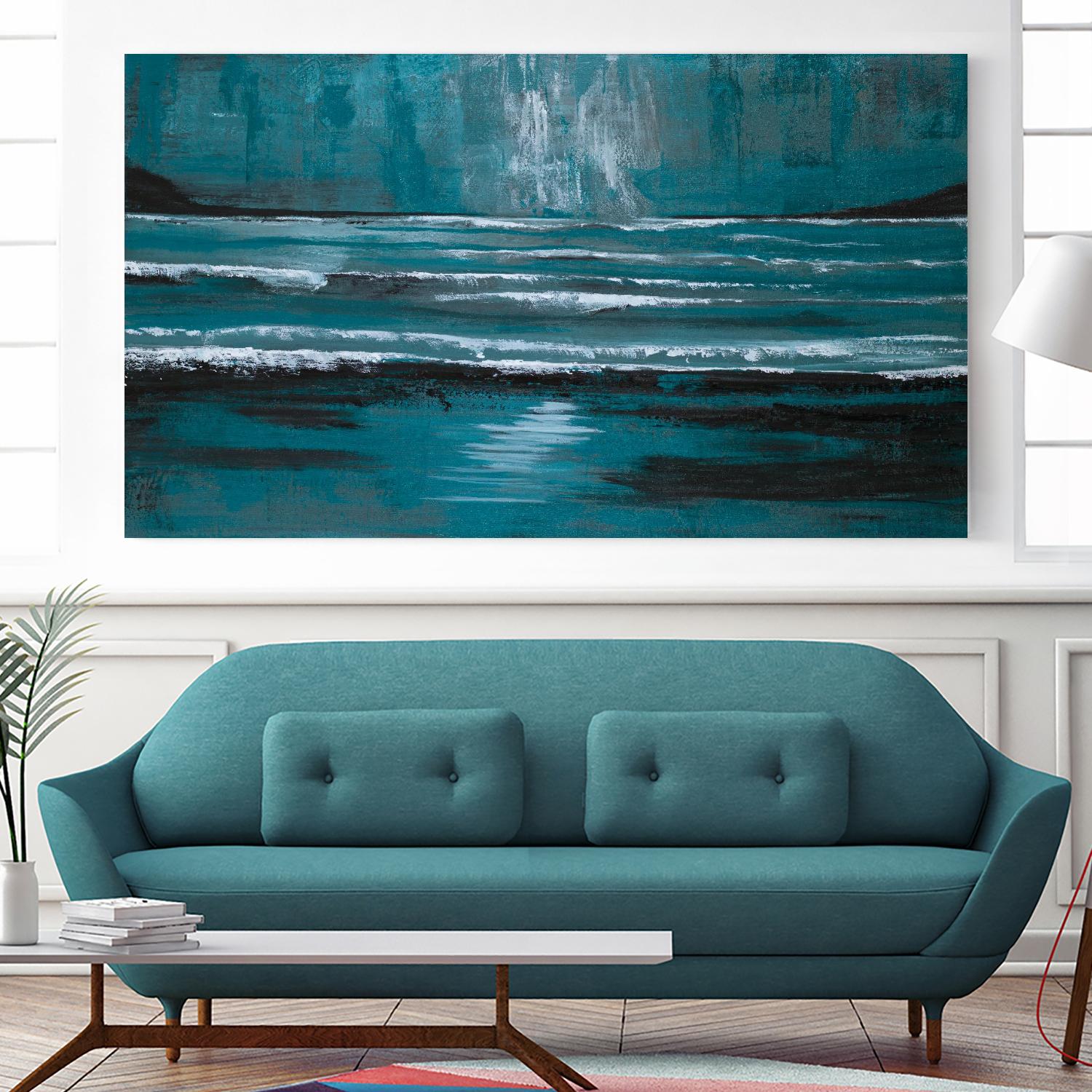 Blue Escape by Gina Ritter on GIANT ART - coastal abstract