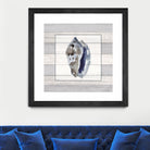Muted Blue Conch on Wood by Lanie Loreth on GIANT ART - coastal