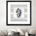 Muted Blue Conch on Wood by Lanie Loreth on GIANT ART - coastal