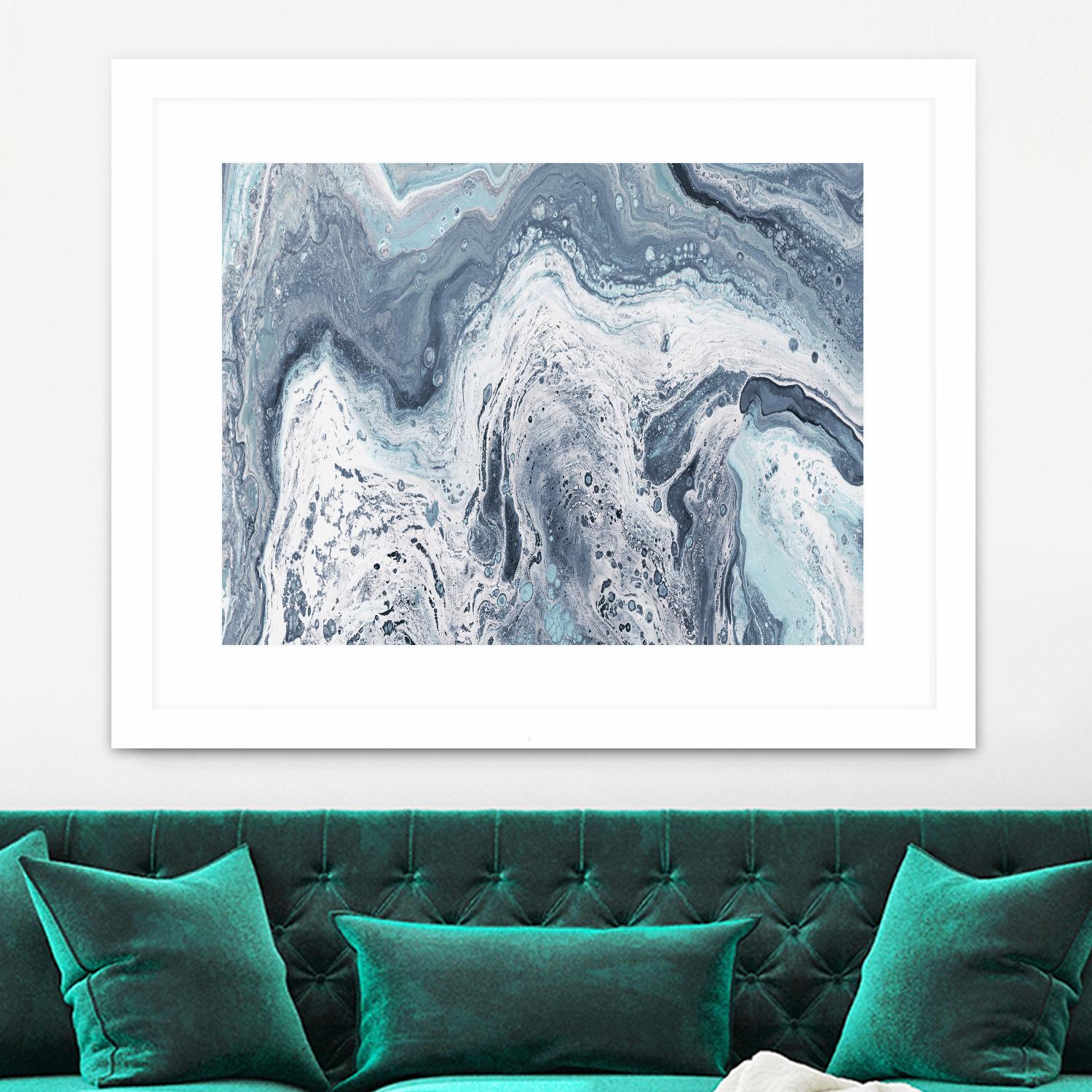 Calm Sea Abstract by Julie DeRice on GIANT ART - multi abstract