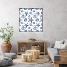 Deep Ocean Treasures White Pattern by Janice Gaynor on GIANT ART - coastal pattern
