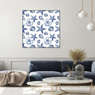 Deep Ocean Treasures White Pattern by Janice Gaynor on GIANT ART - coastal pattern