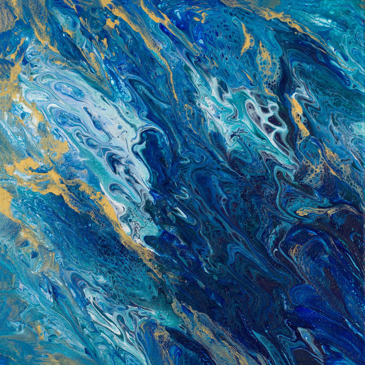 Blue Marble by Tiffany Hakimipour on GIANT ART - abstract