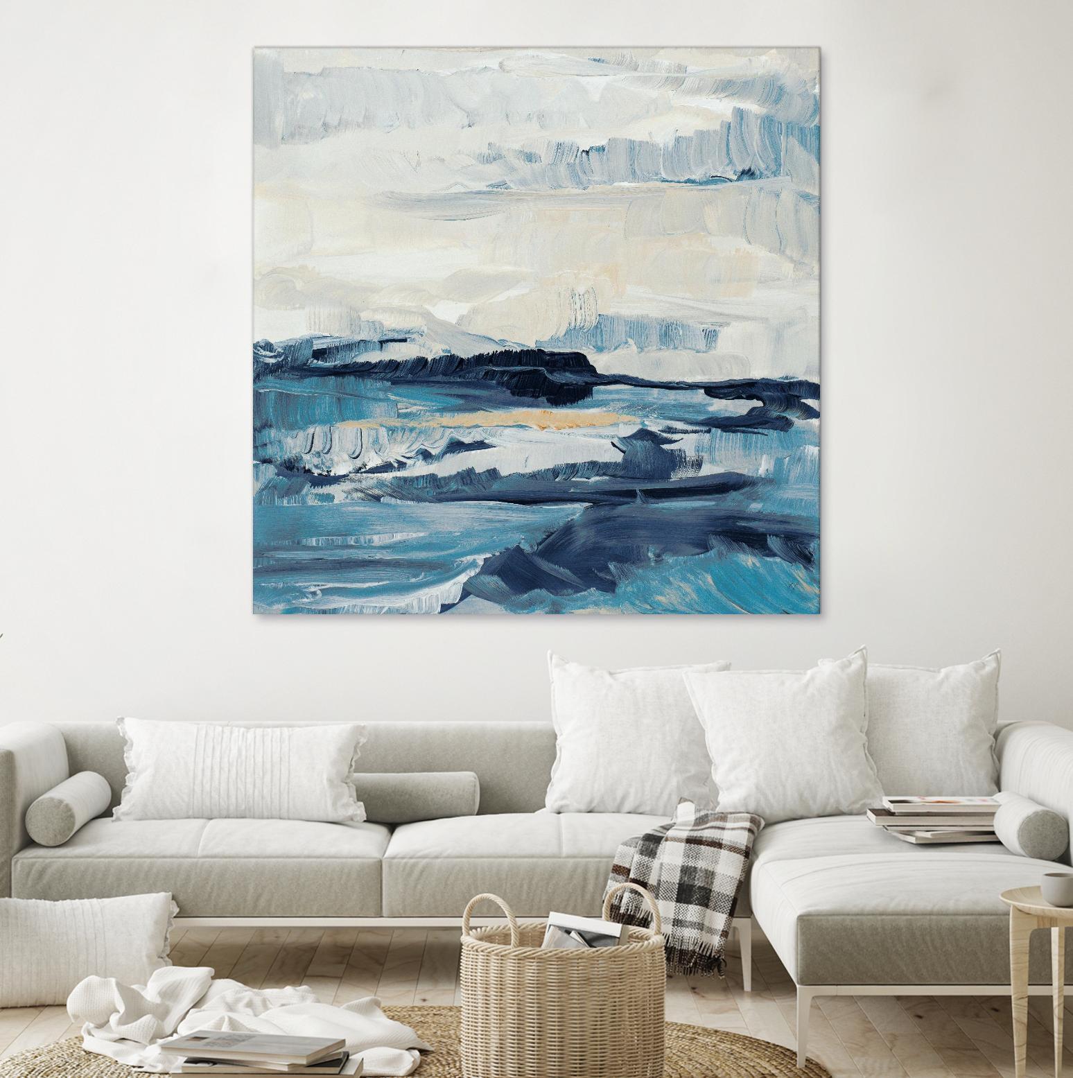 Freedom Of The Blue Sea I by Lanie Loreth on GIANT ART - coastal abstract