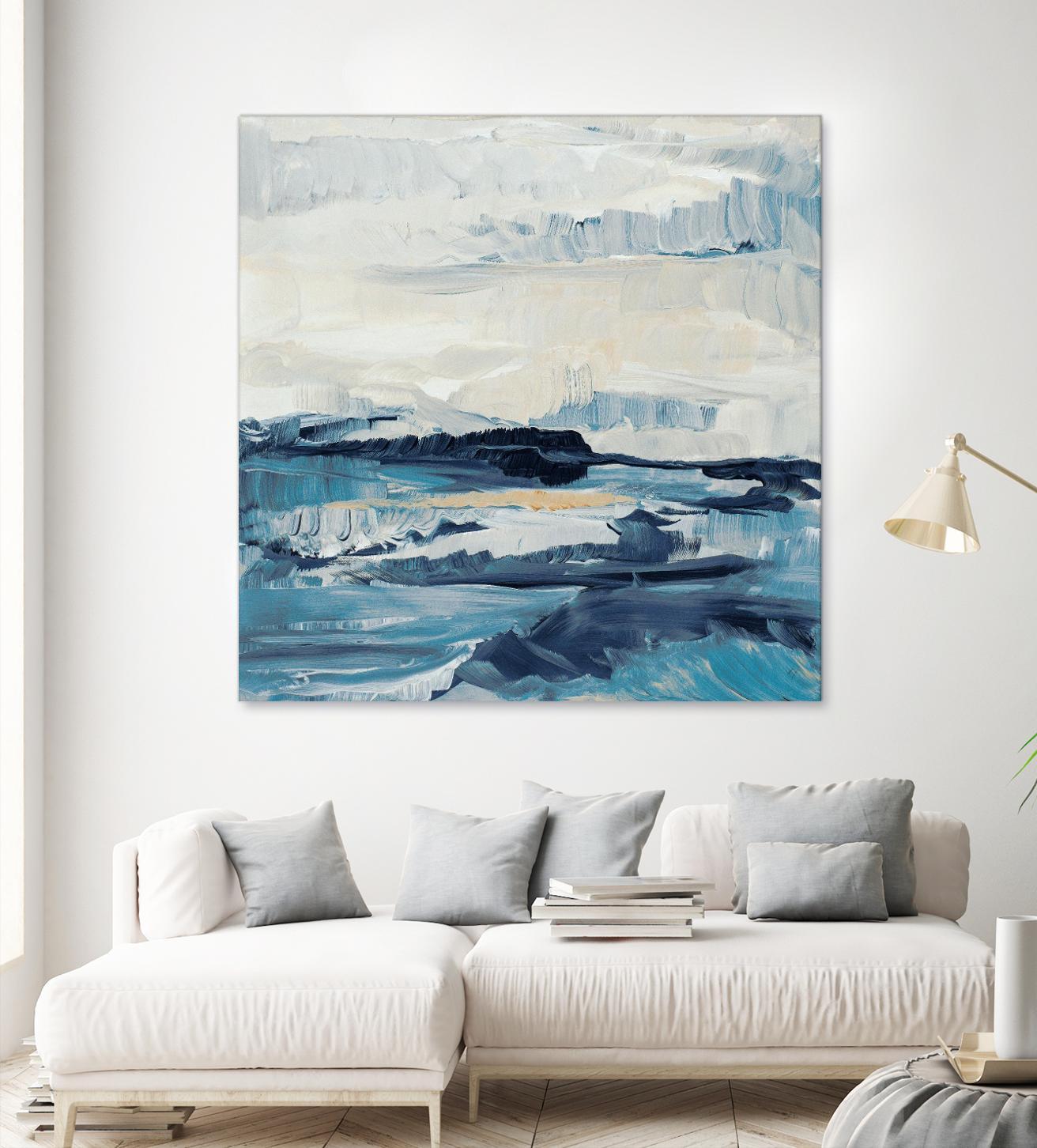 Freedom Of The Blue Sea I by Lanie Loreth on GIANT ART - coastal abstract