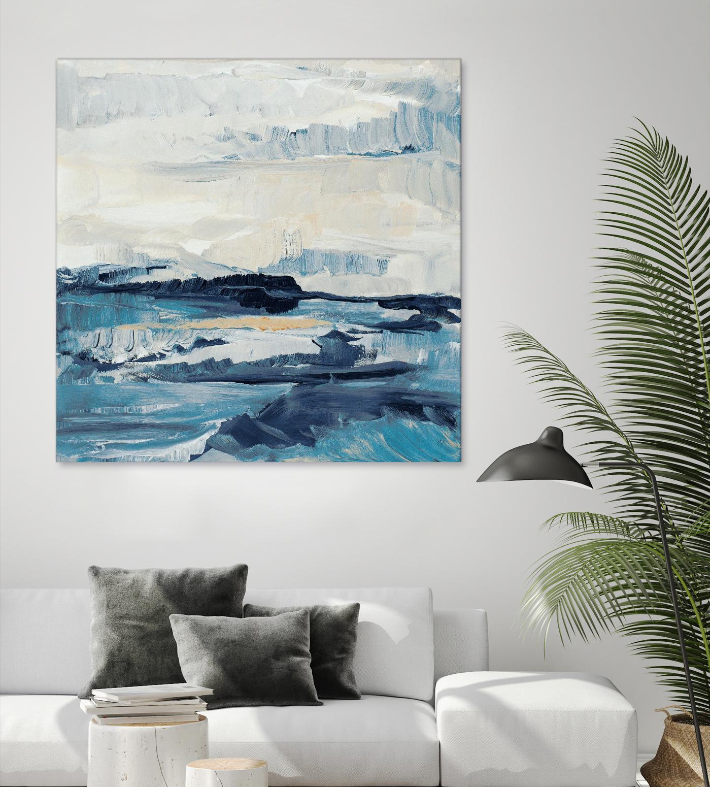 Freedom Of The Blue Sea I by Lanie Loreth on GIANT ART - coastal abstract