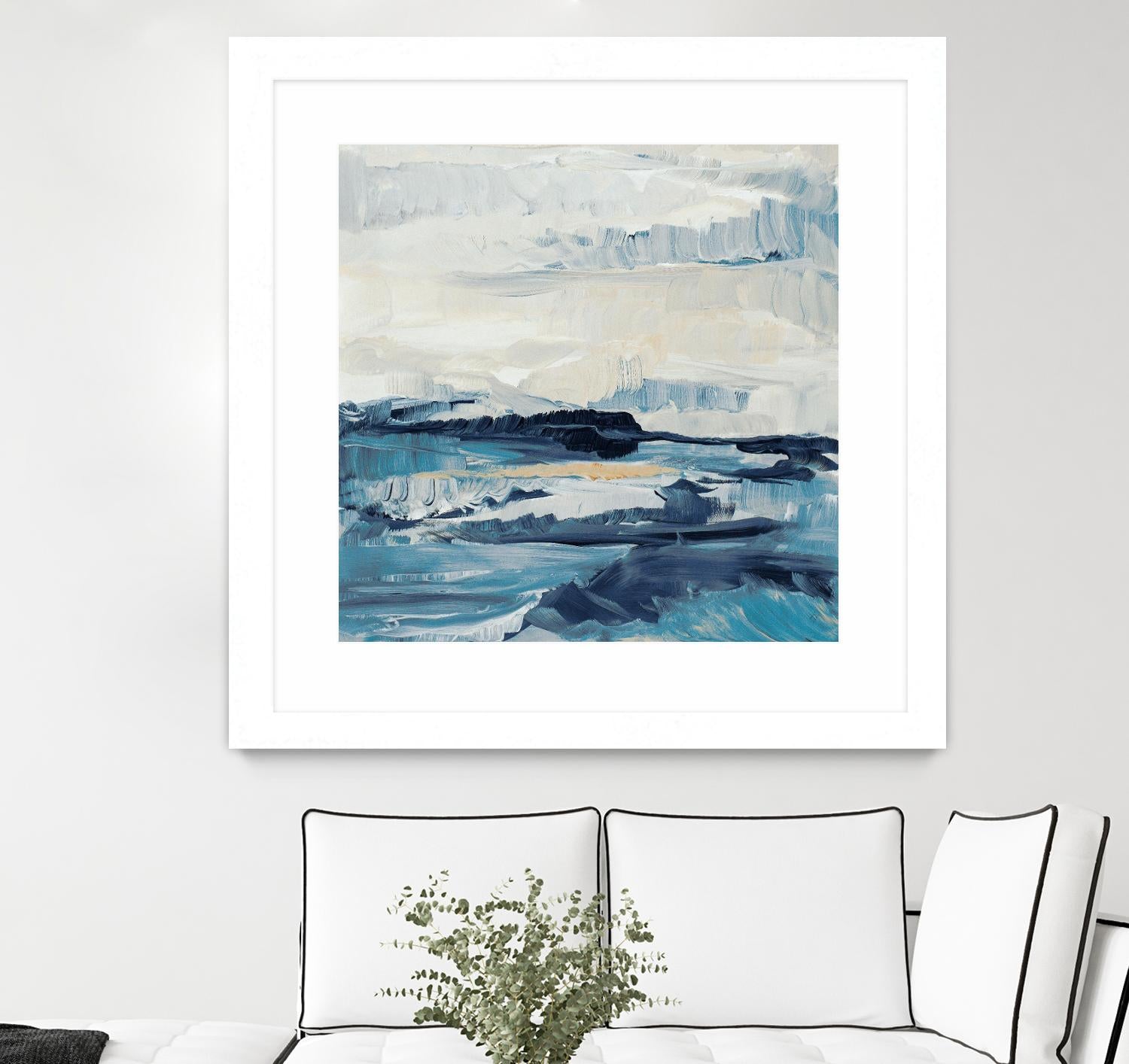 Freedom Of The Blue Sea I by Lanie Loreth on GIANT ART - coastal abstract