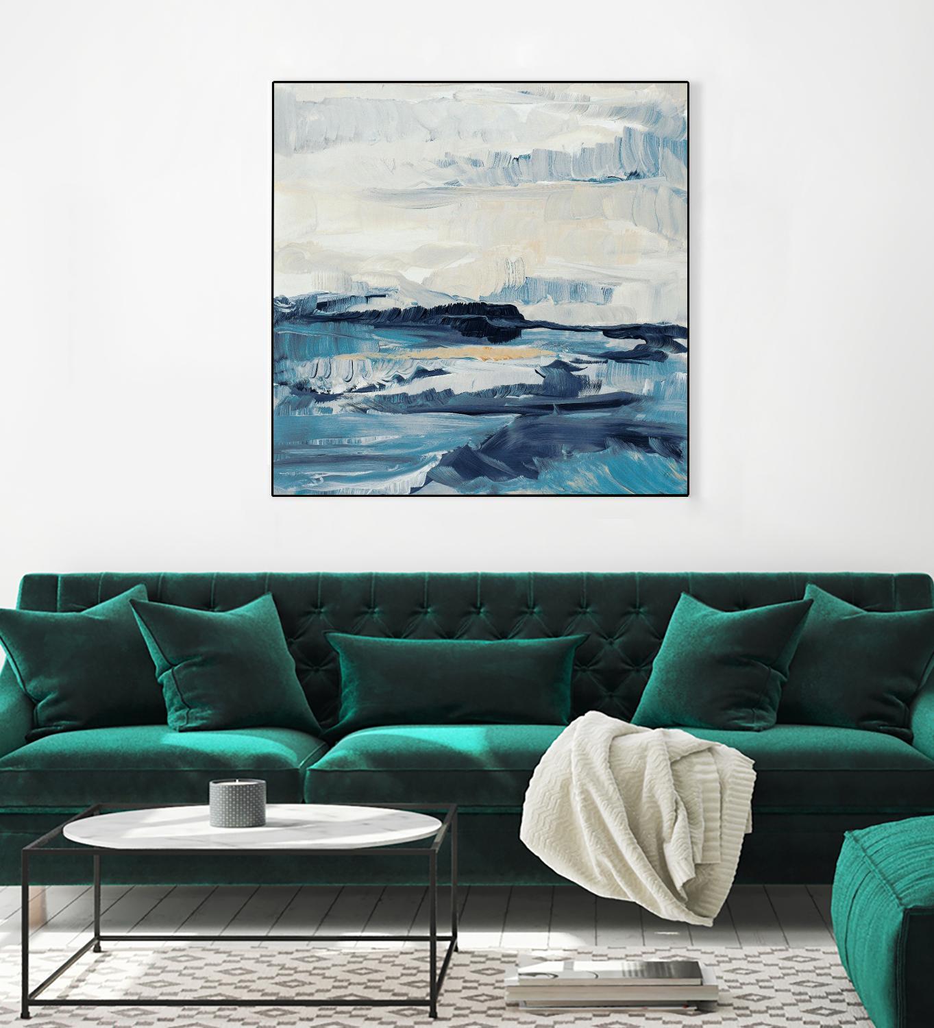 Freedom Of The Blue Sea I by Lanie Loreth on GIANT ART - coastal abstract