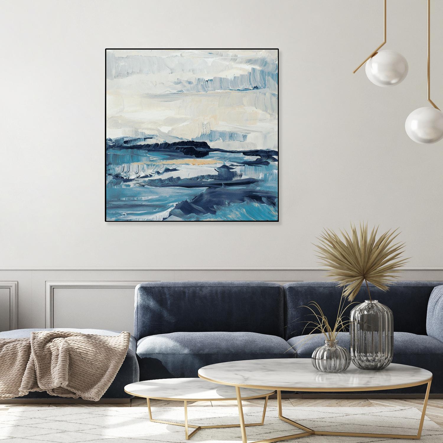 Freedom Of The Blue Sea I by Lanie Loreth on GIANT ART - coastal abstract
