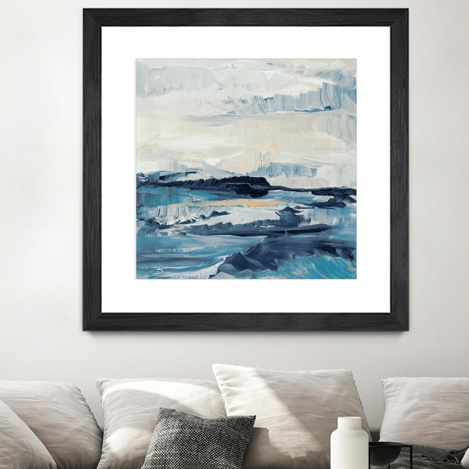 Freedom Of The Blue Sea I by Lanie Loreth on GIANT ART - coastal abstract