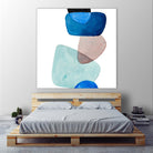 Head Over Heels Abstract II by Lanie Loreth on GIANT ART - blue Abstract