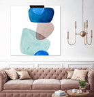 Head Over Heels Abstract II by Lanie Loreth on GIANT ART - blue Abstract