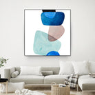 Head Over Heels Abstract II by Lanie Loreth on GIANT ART - blue Abstract