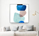 Head Over Heels Abstract II by Lanie Loreth on GIANT ART - blue Abstract