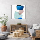 Head Over Heels Abstract II by Lanie Loreth on GIANT ART - blue Abstract