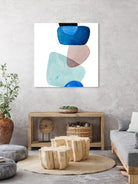 Head Over Heels Abstract II by Lanie Loreth on GIANT ART - blue Abstract