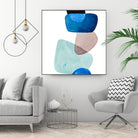 Head Over Heels Abstract II by Lanie Loreth on GIANT ART - blue Abstract