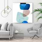 Head Over Heels Abstract II by Lanie Loreth on GIANT ART - blue Abstract