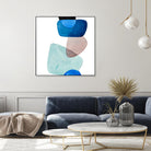 Head Over Heels Abstract II by Lanie Loreth on GIANT ART - blue Abstract