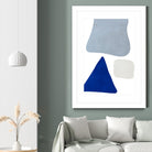 Blue Simple Shapes I by Sd Graphics Studio on GIANT ART - abstract