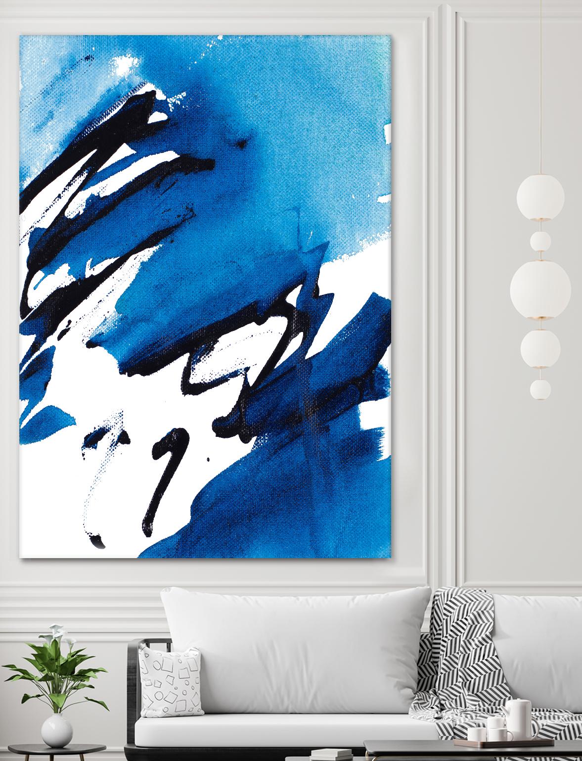No Time Like the Present I by Lanie Loreth on GIANT ART - blue Abstract