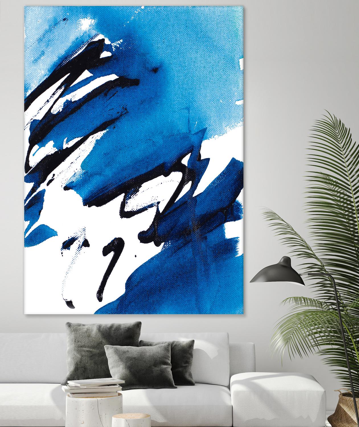 No Time Like the Present I by Lanie Loreth on GIANT ART - blue Abstract