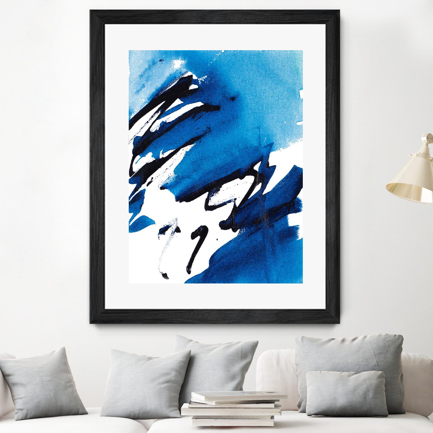 No Time Like the Present I by Lanie Loreth on GIANT ART - blue Abstract