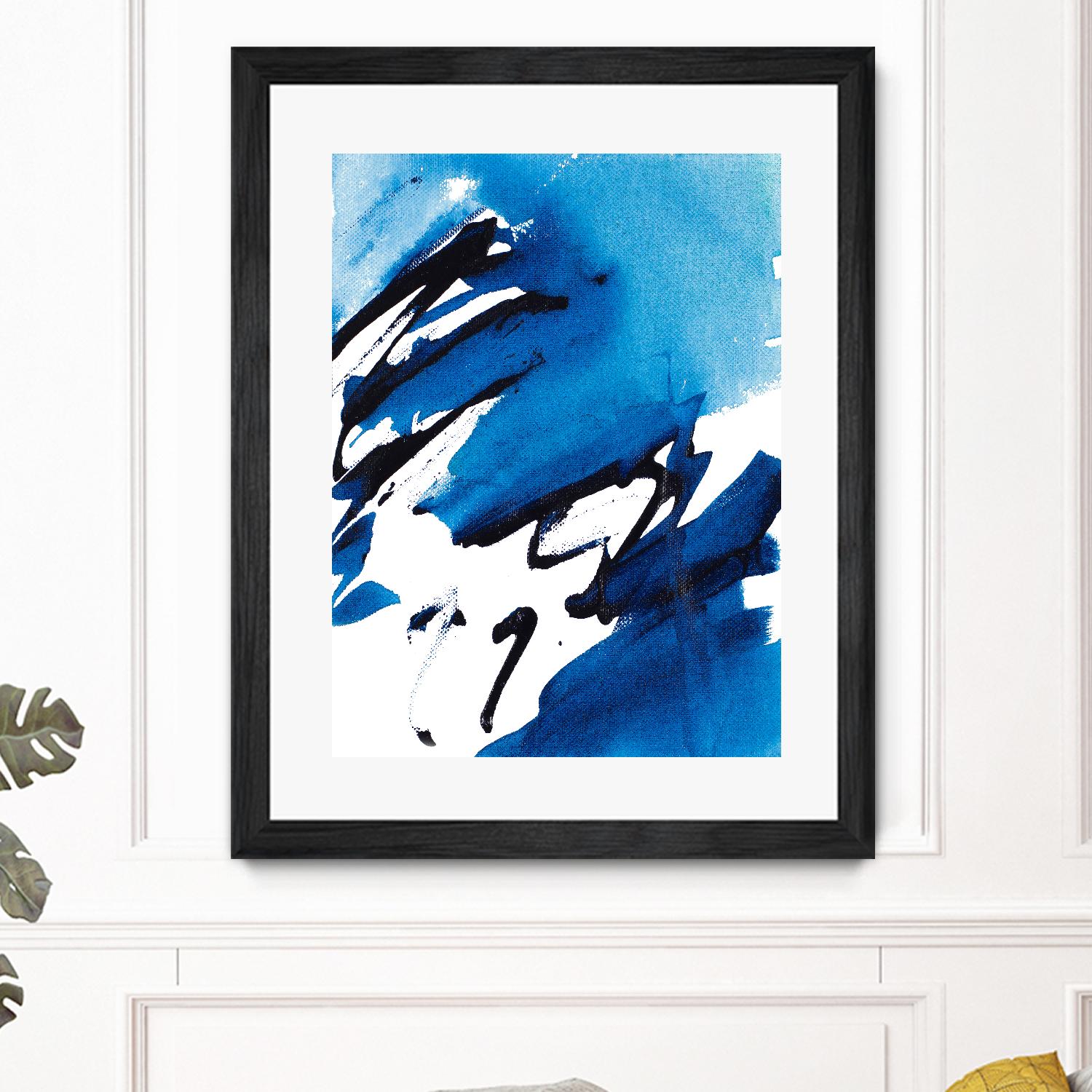 No Time Like the Present I by Lanie Loreth on GIANT ART - blue Abstract