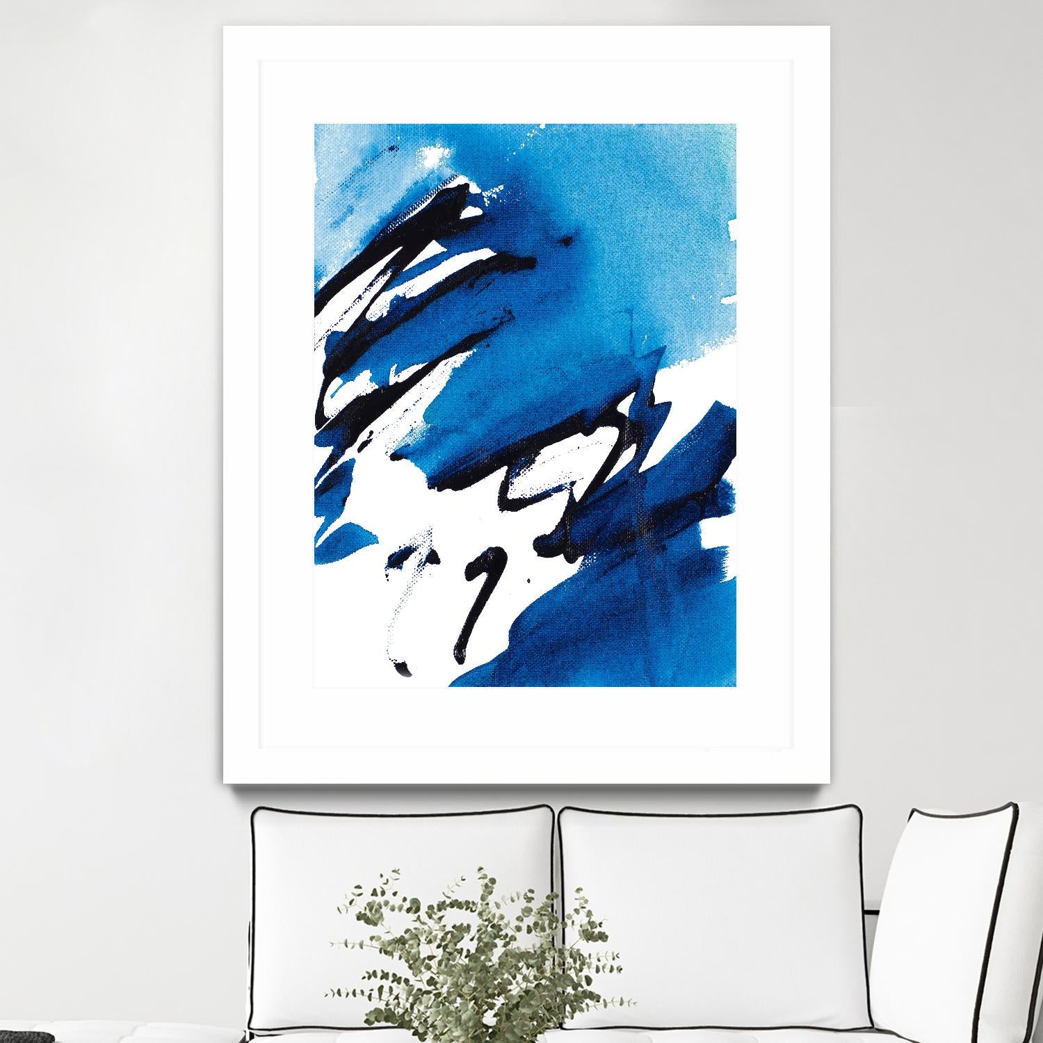 No Time Like the Present I by Lanie Loreth on GIANT ART - blue Abstract