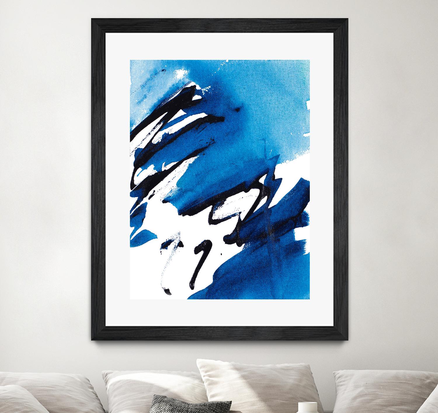 No Time Like the Present I by Lanie Loreth on GIANT ART - blue Abstract