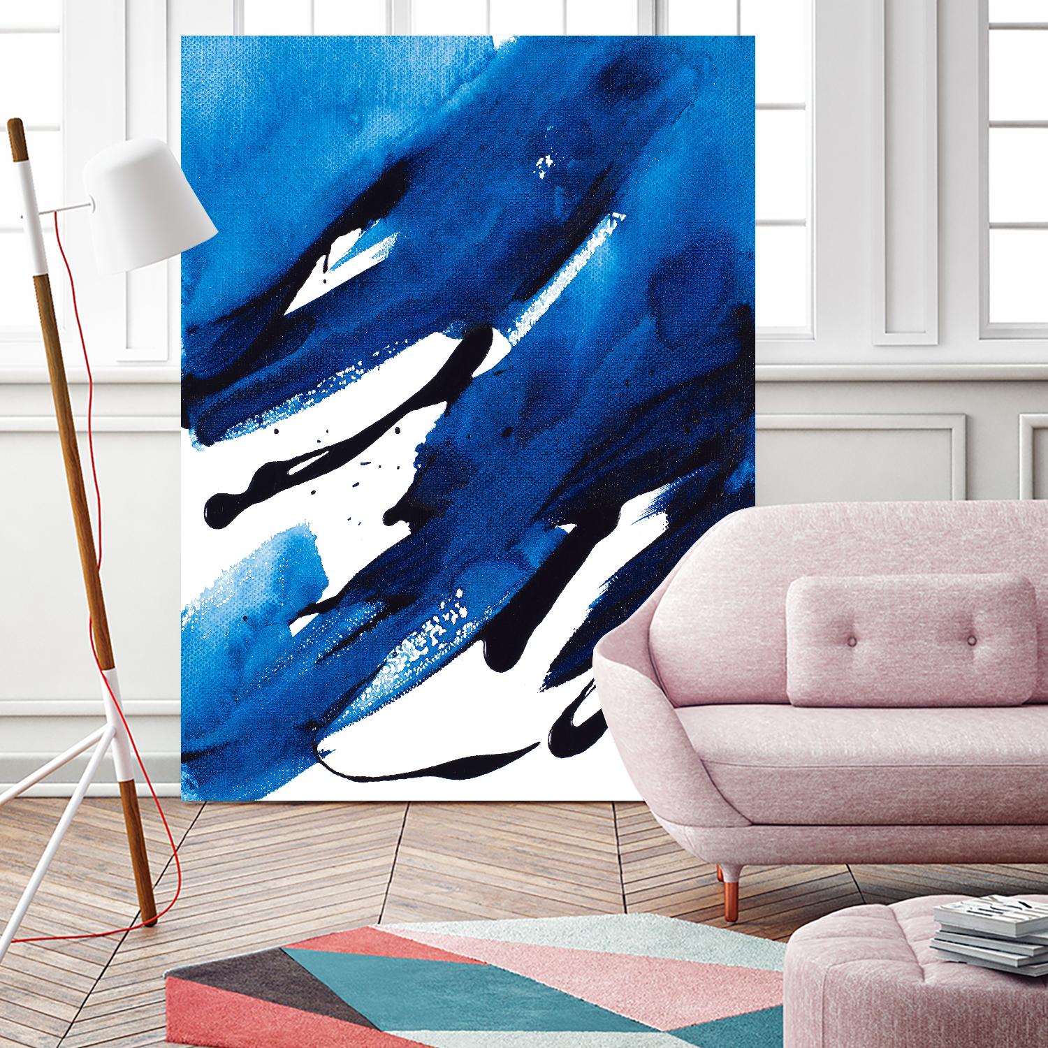 No Time Like the Present II by Lanie Loreth on GIANT ART - blue Abstract