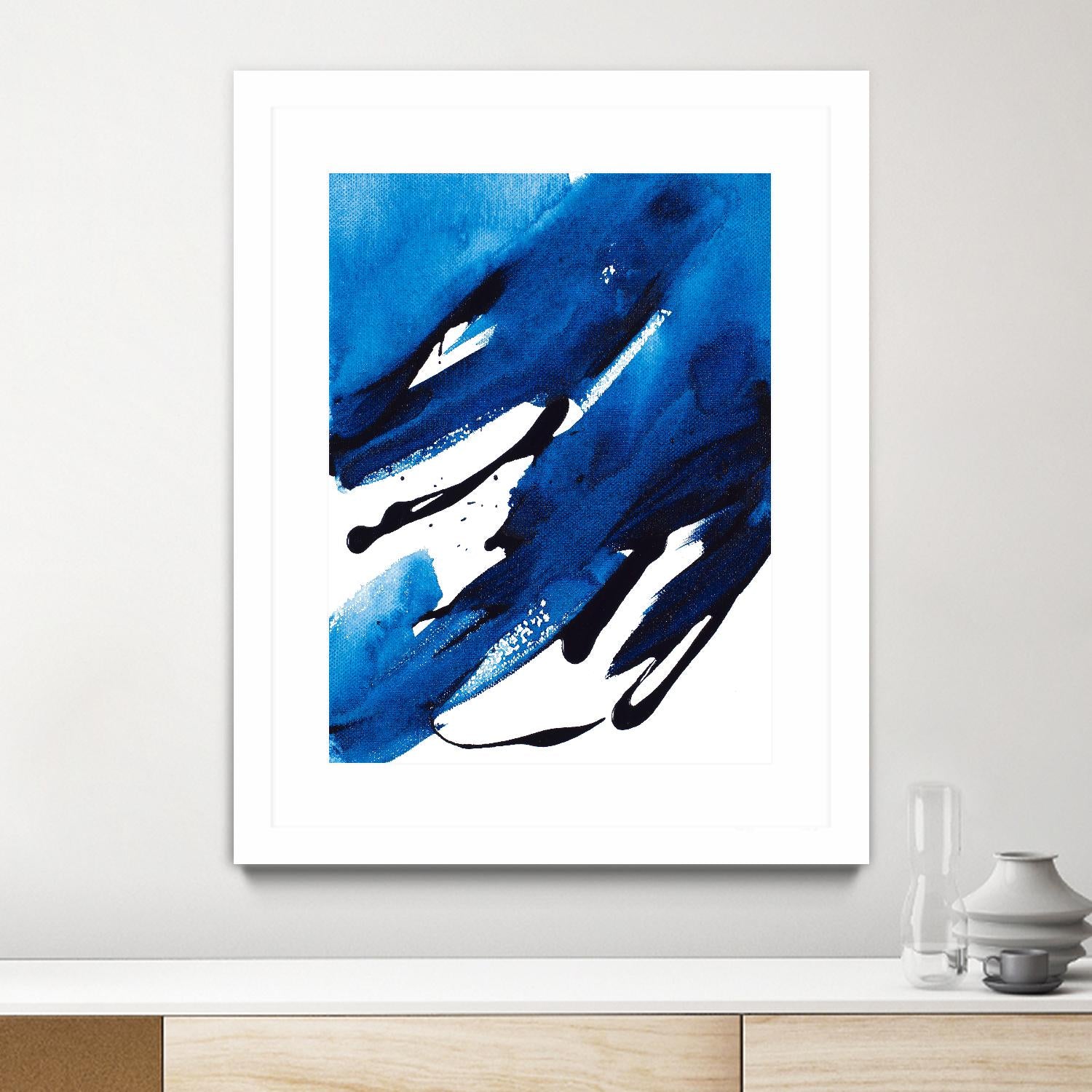 No Time Like the Present II by Lanie Loreth on GIANT ART - blue Abstract