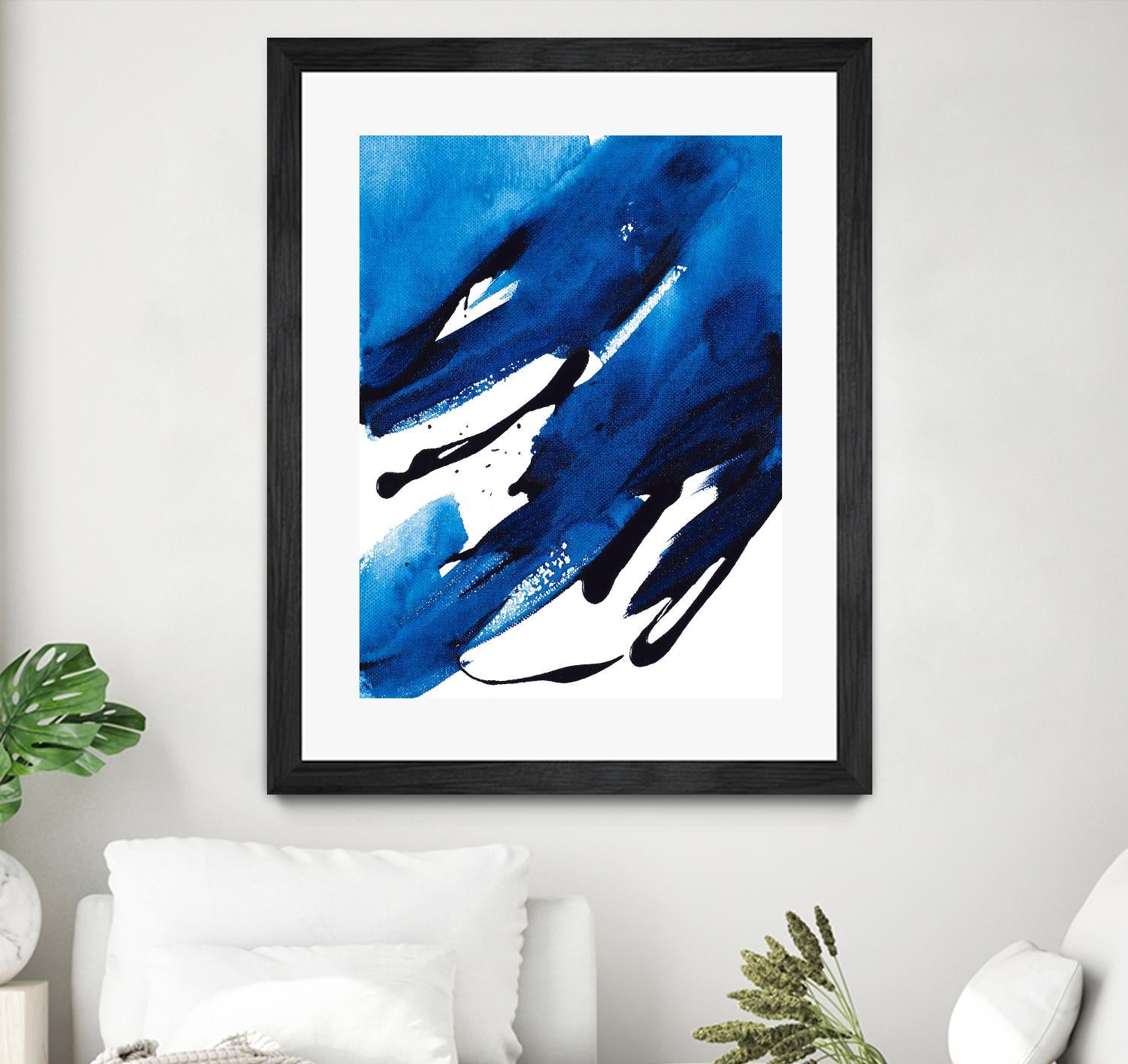 No Time Like the Present II by Lanie Loreth on GIANT ART - blue Abstract
