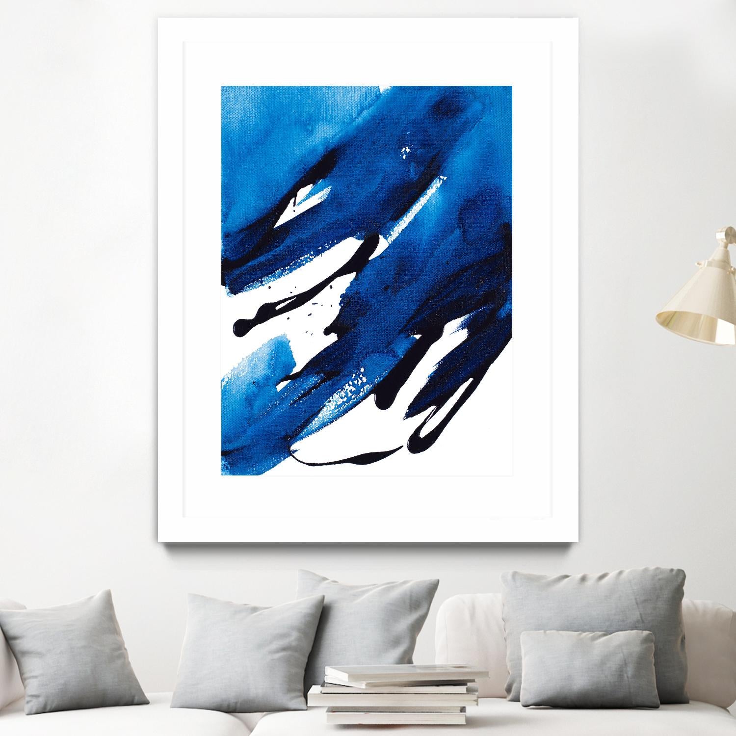 No Time Like the Present II by Lanie Loreth on GIANT ART - blue Abstract