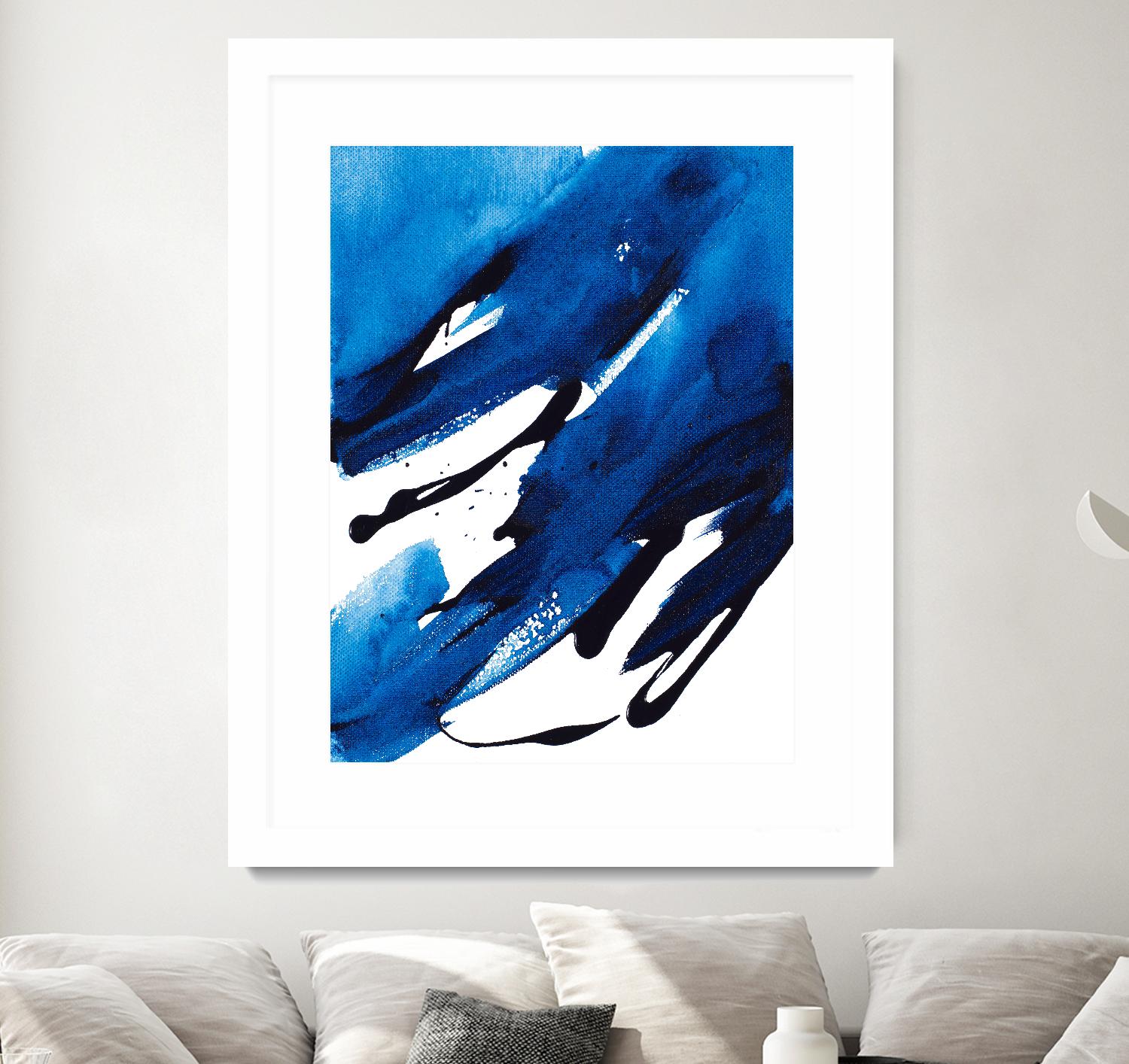 No Time Like the Present II by Lanie Loreth on GIANT ART - blue Abstract