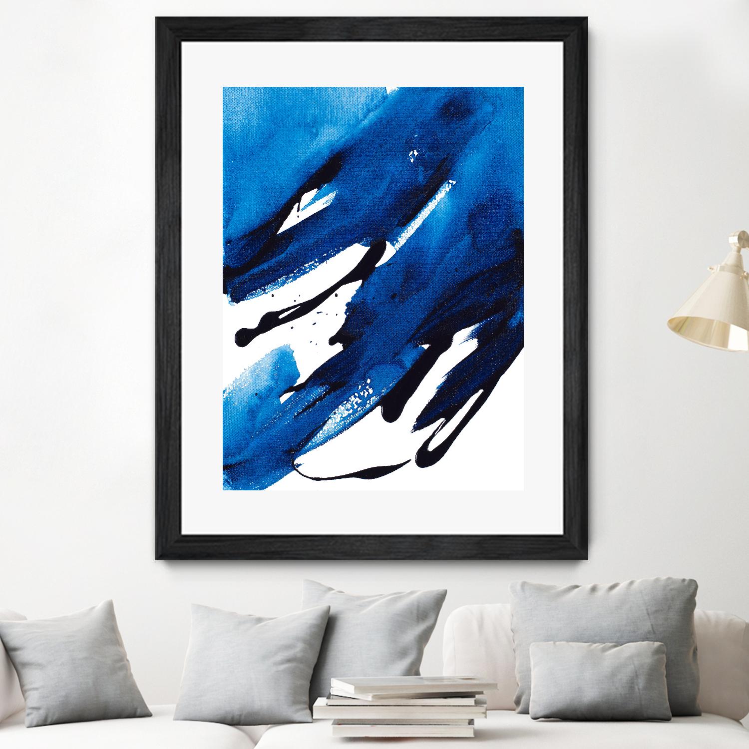 No Time Like the Present II by Lanie Loreth on GIANT ART - blue Abstract