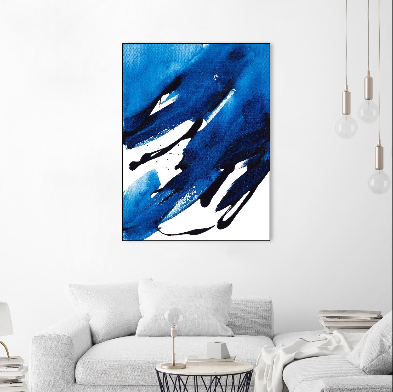 No Time Like the Present II by Lanie Loreth on GIANT ART - blue Abstract