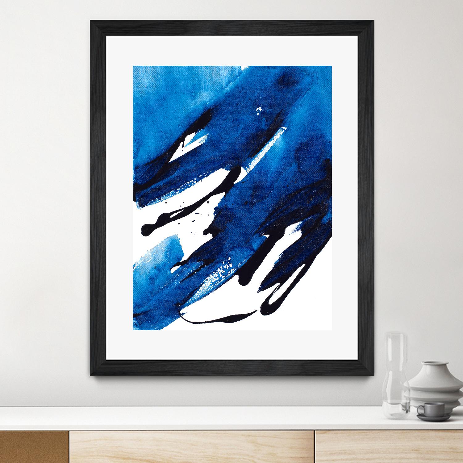 No Time Like the Present II by Lanie Loreth on GIANT ART - blue Abstract