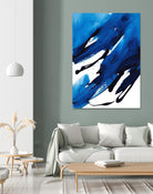 No Time Like the Present II by Lanie Loreth on GIANT ART - blue Abstract